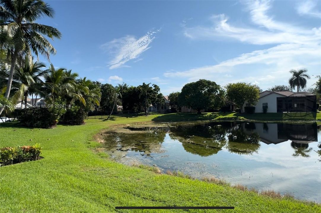 Water view from the backyard