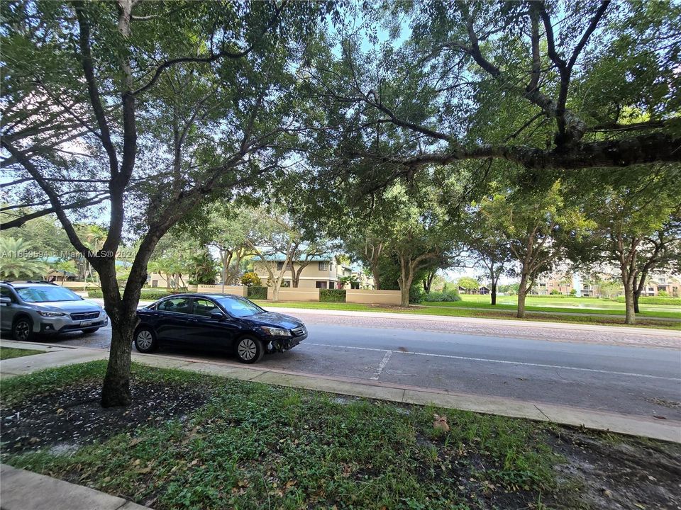 Guest parking in front of the unit.