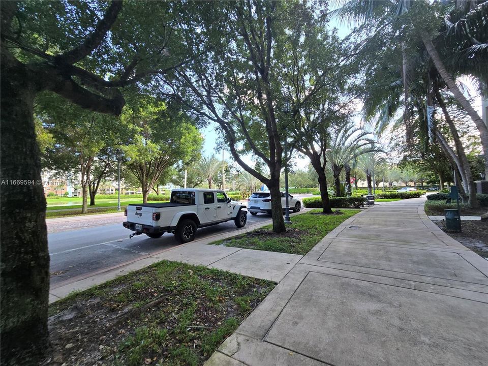 Guest parking in front of the unit