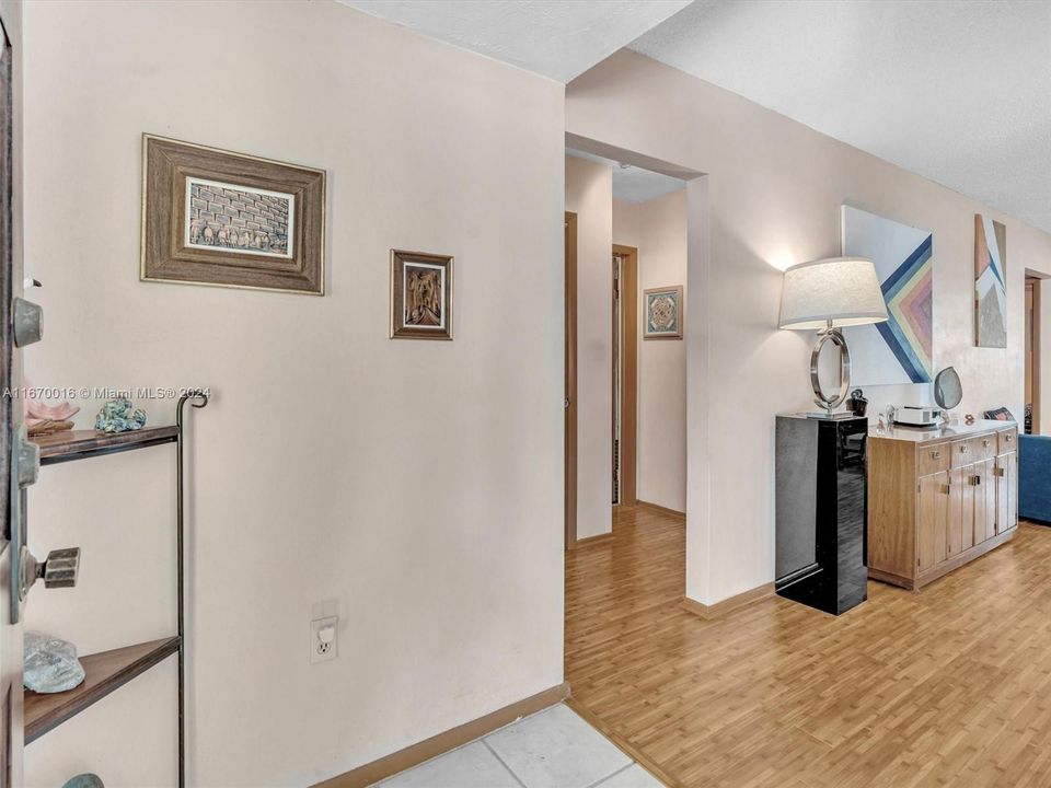 View into hallway for 2nd and 3rd bedrooms