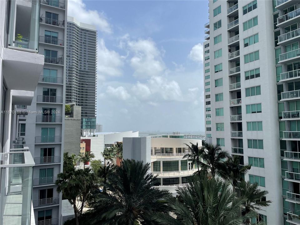 view from the balcony facing east