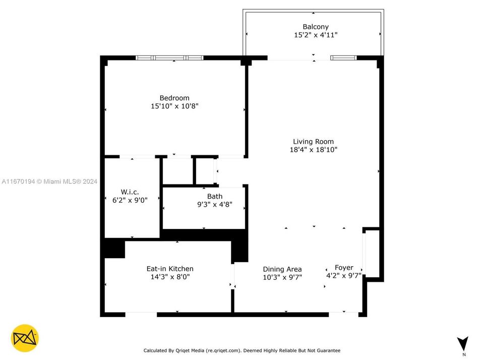 На продажу: $699,000 (1 спален, 1 ванн, 905 Квадратных фут)