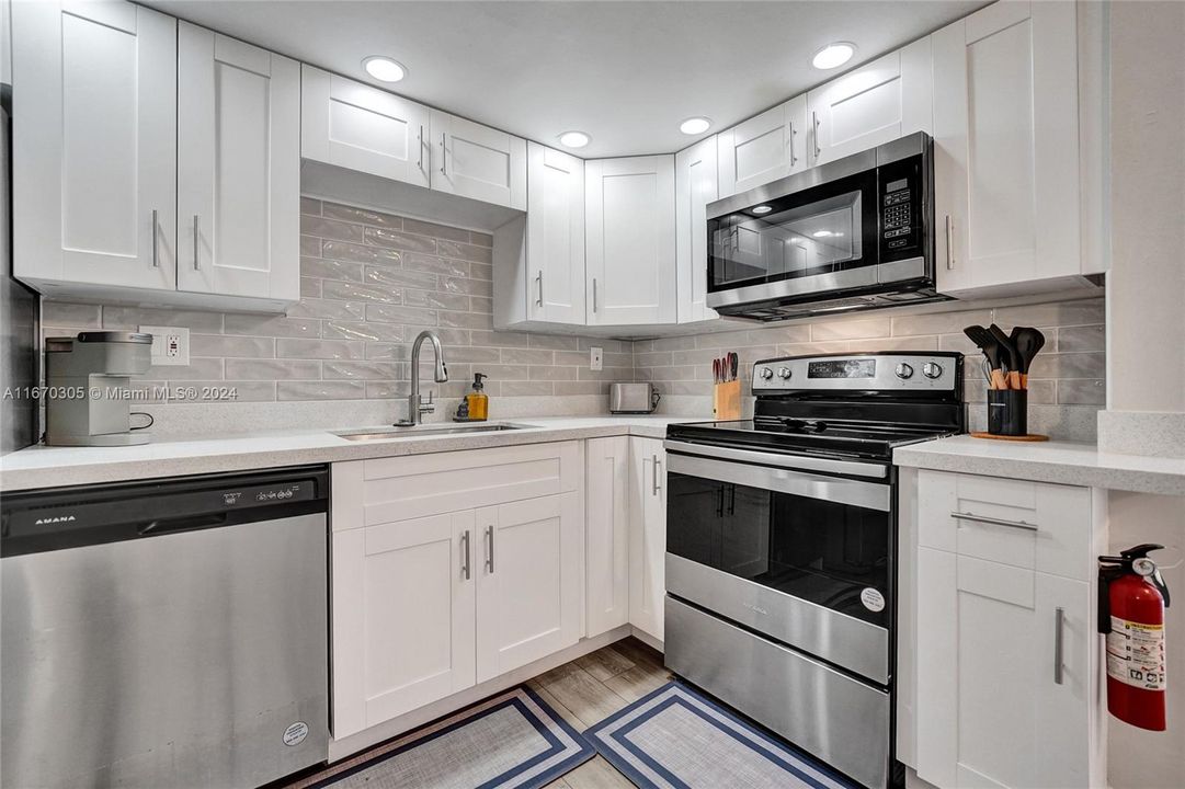 Stainless steel appliances!