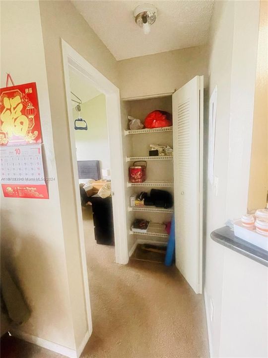 Pantry near master bedroom