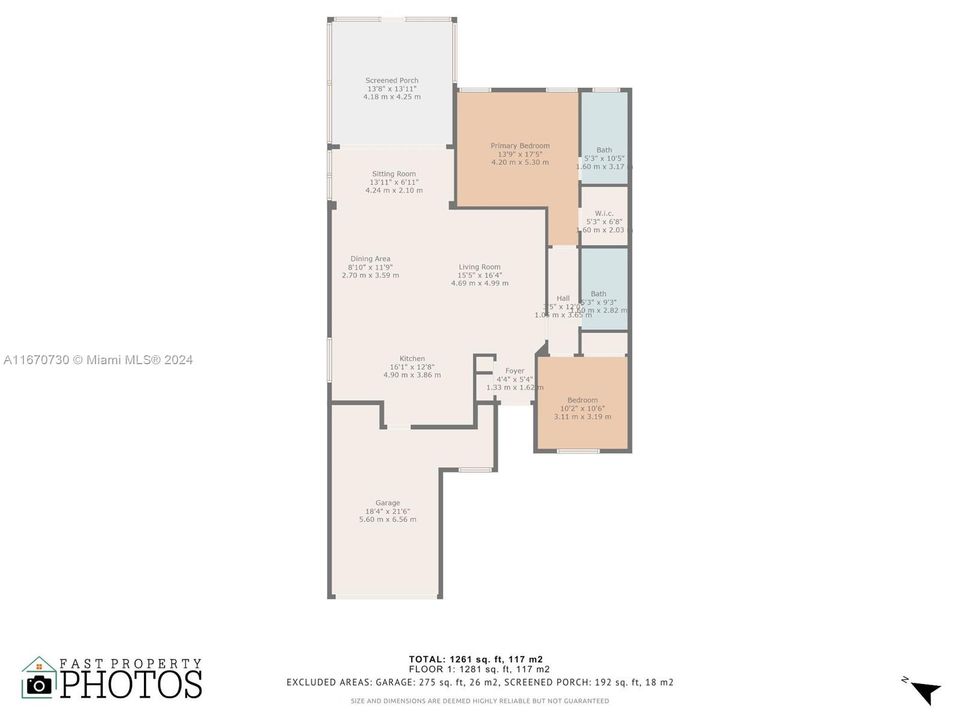 For Sale: $579,900 (2 beds, 2 baths, 1261 Square Feet)