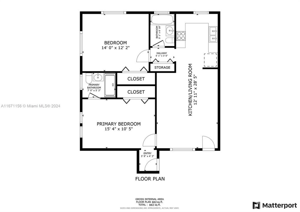 En Venta: $349,000 (2 camas, 2 baños, 841 Pies cuadrados)