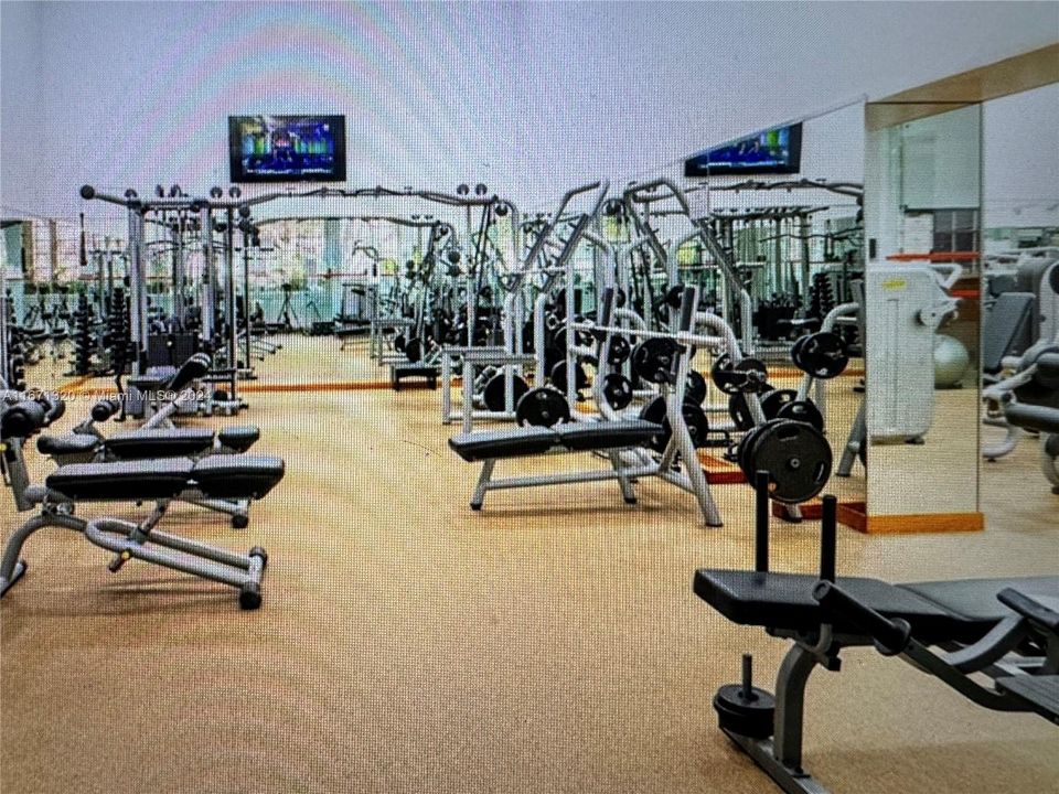 2 separate rooms in Gym Cardio/weight areas