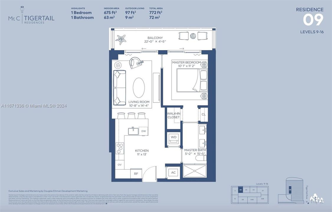 En Venta: $1,200,000 (1 camas, 1 baños, 675 Pies cuadrados)