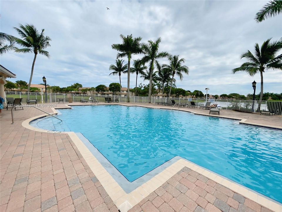 Take a dip in the community pool, perfect for hot summer days.