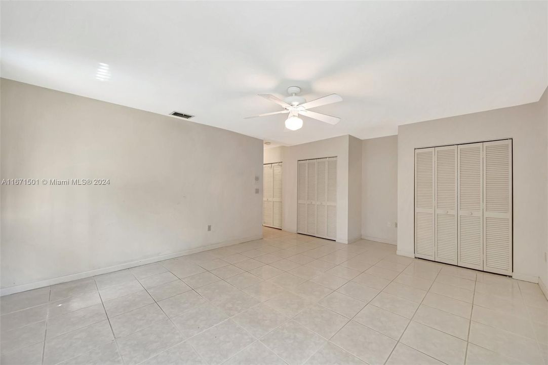 master bedroom and closets