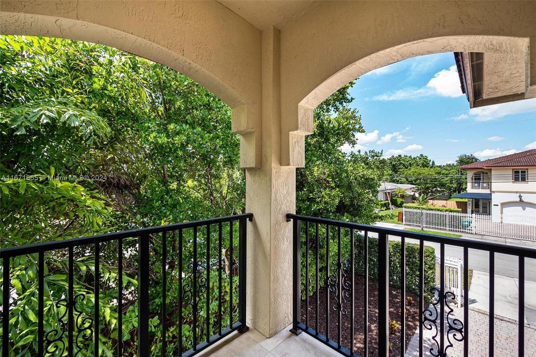 Balcony off of Middle Bedroom