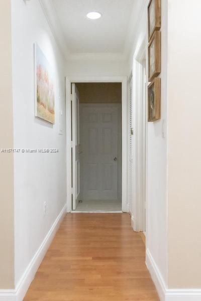 Hallway to Laundry and garage