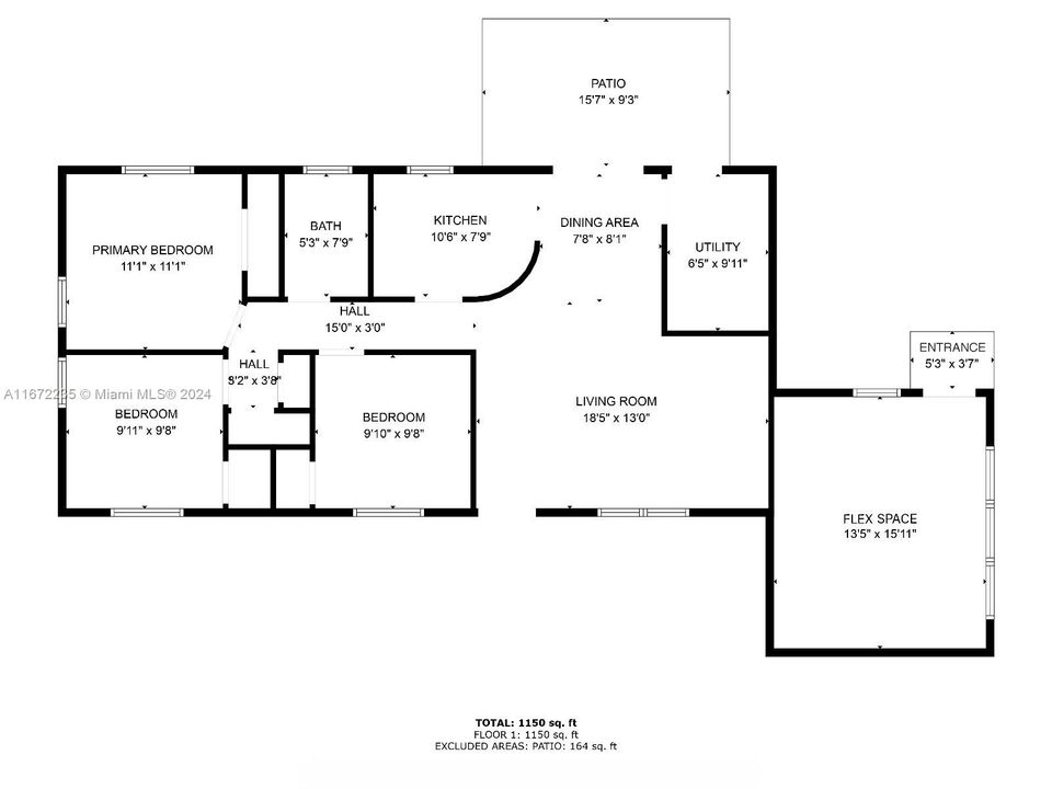 En Venta: $540,000 (4 camas, 1 baños, 1313 Pies cuadrados)