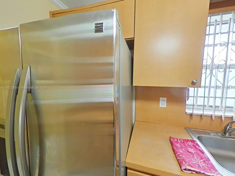 Large two door refrigerator.