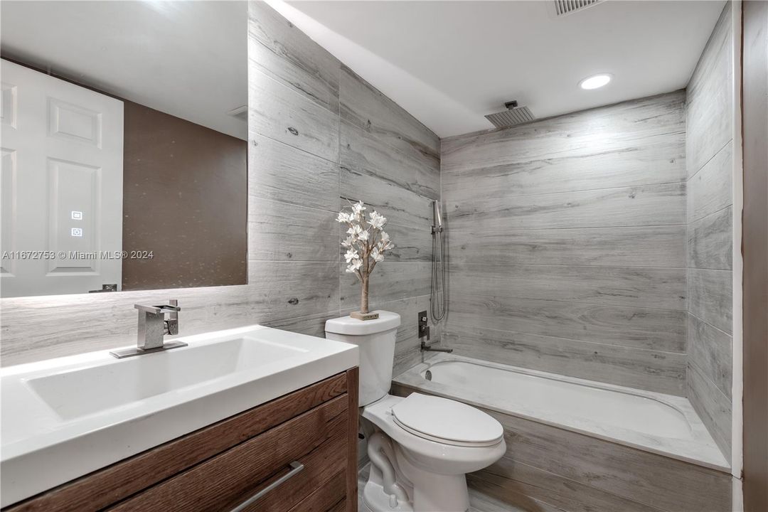 Guest Bathroom with Tub & Shower and Rain Shower