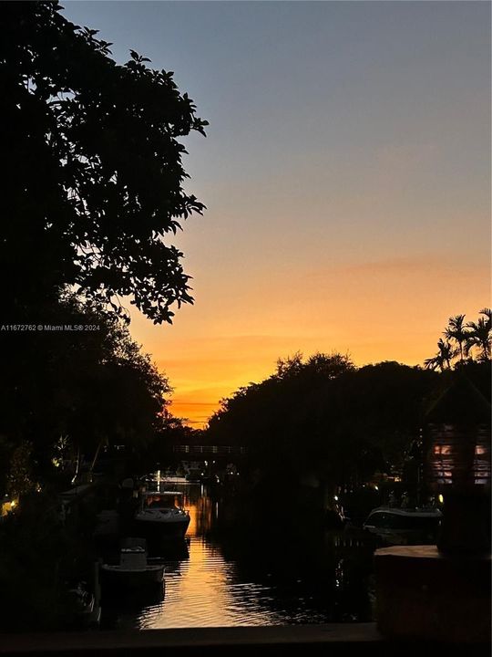 Sunset on the deck