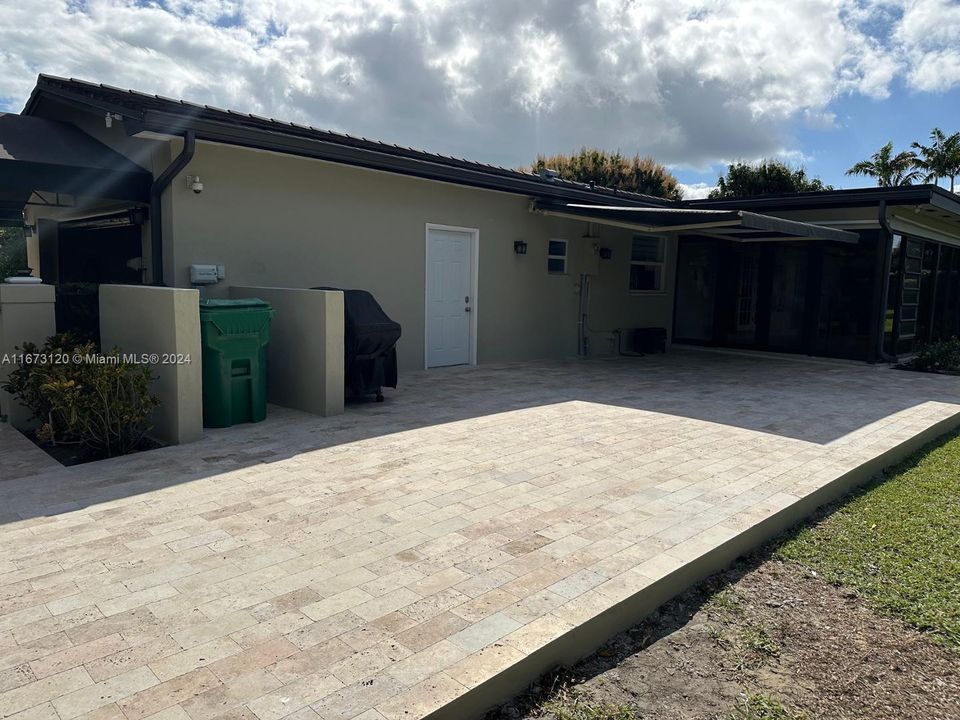 Large patio with room for a pool