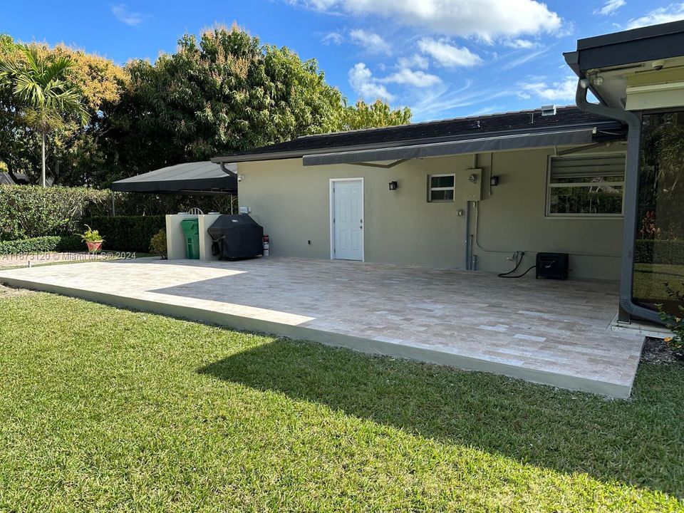 Large patio with room for a pool