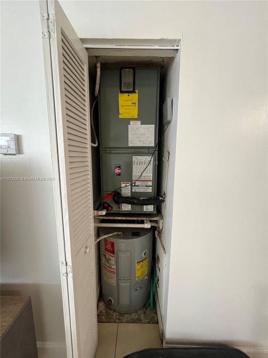 A/C unit and water heater