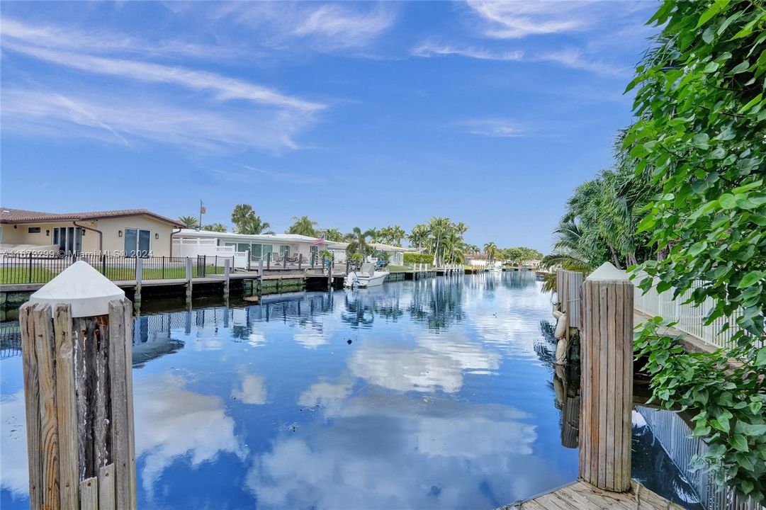 Very private dock for your boat or just relax with a cup of coffee.