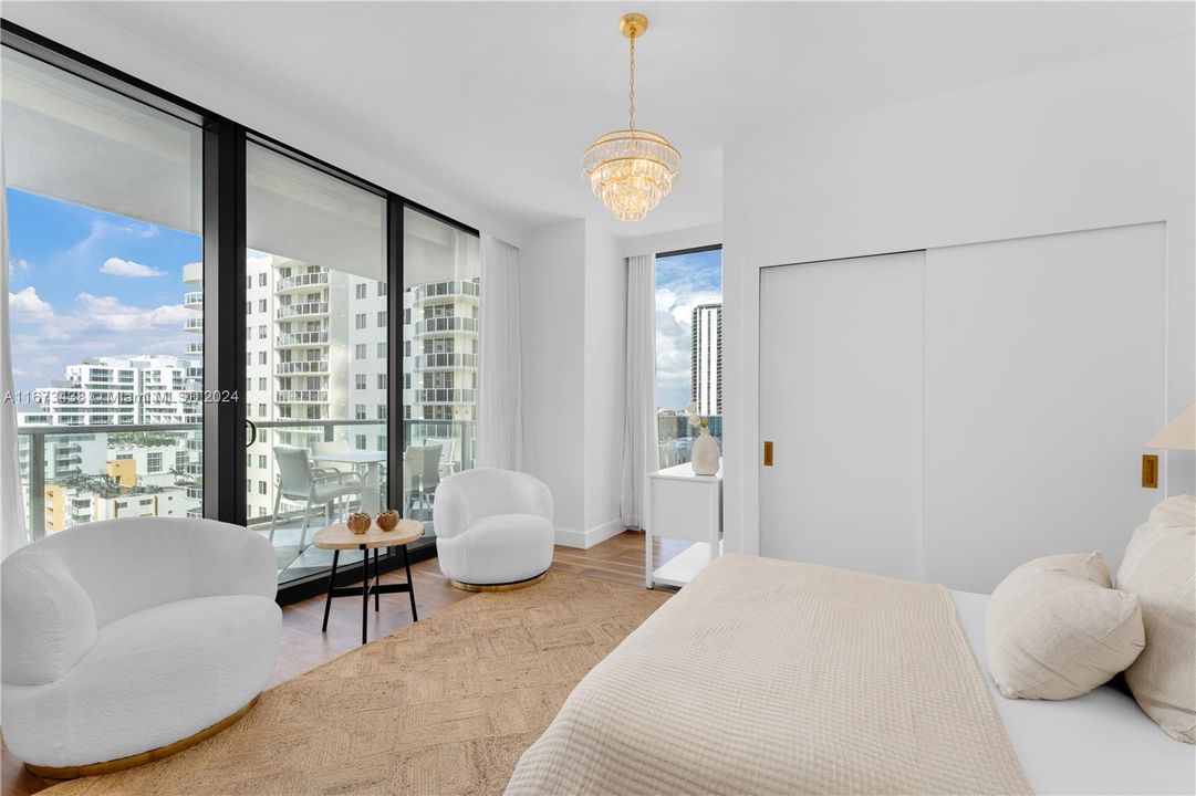 Guest Bedroom with City Views