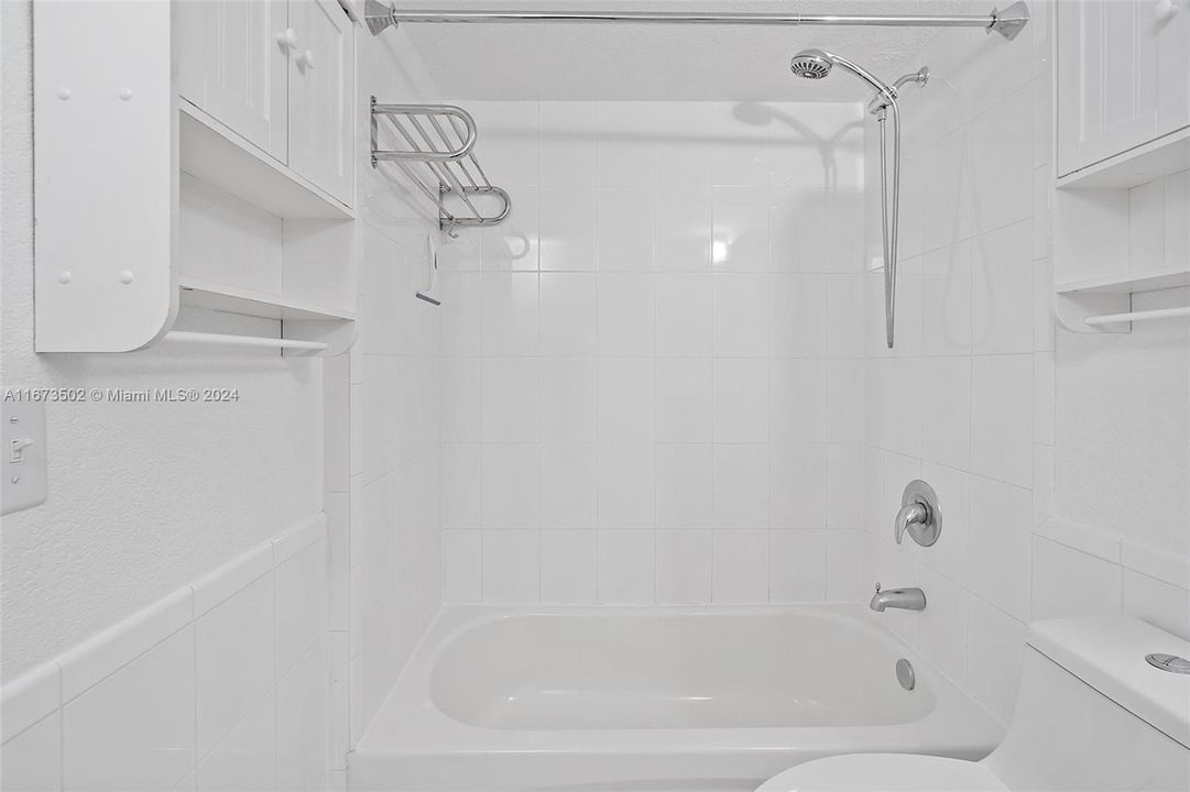 Bathroom & bathtub view.