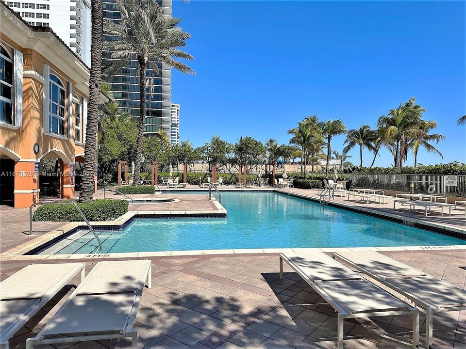 Pool view looking north