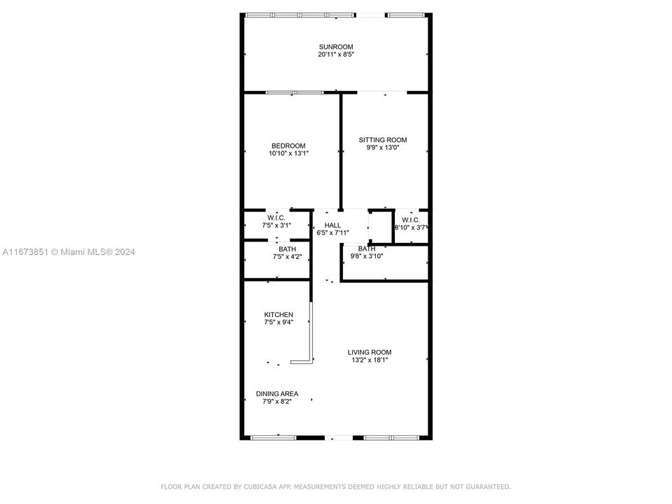 For Sale: $299,000 (2 beds, 1 baths, 820 Square Feet)