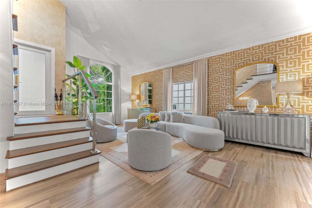 Foyer, living dining, great room