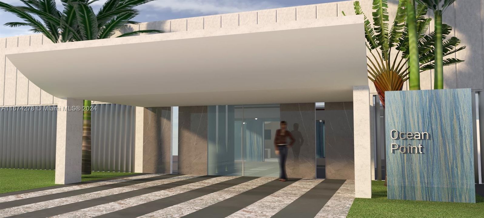 rendering of front of building