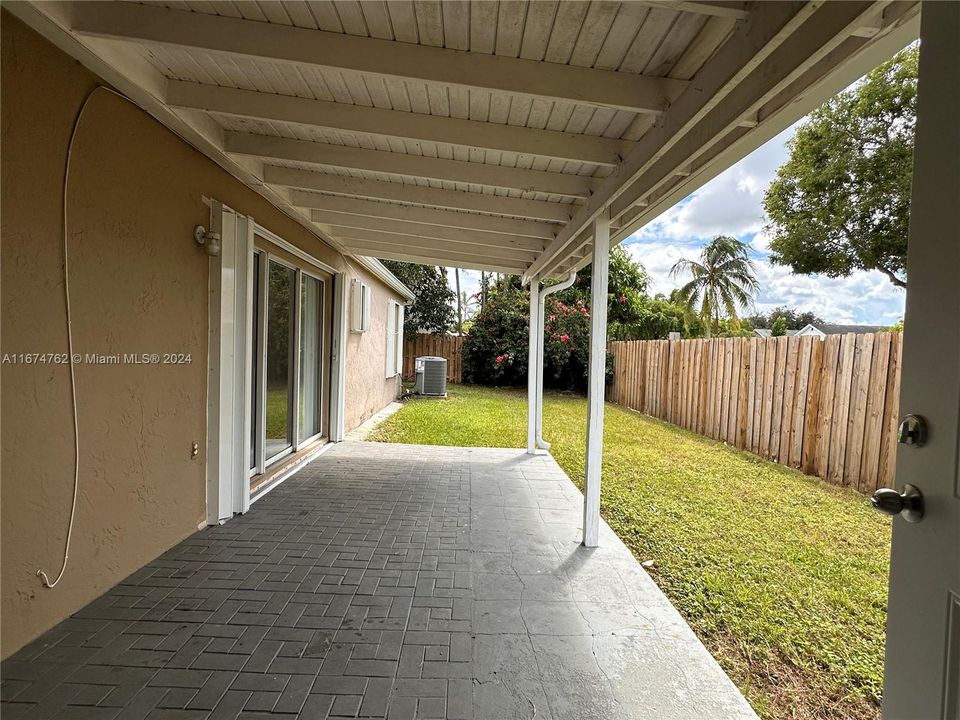 Covered Patio from Living Room