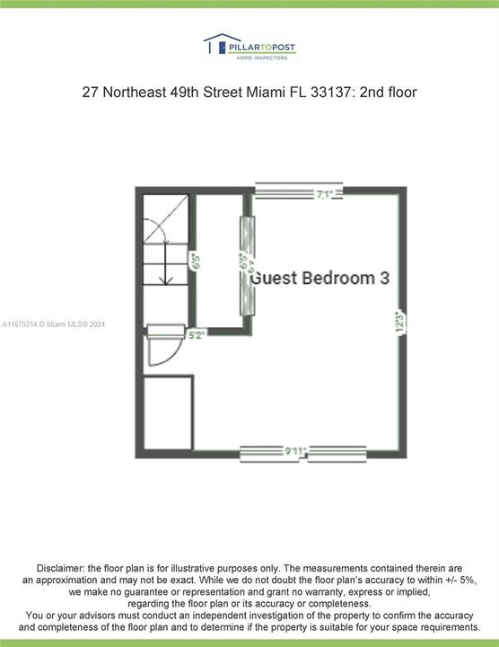 main house floor to wall measurements