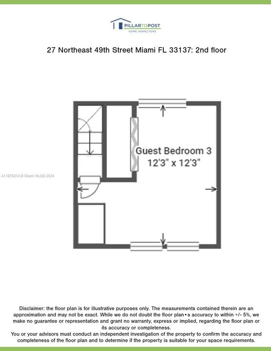 2nd floor measurements