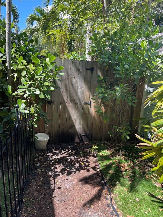 gate to cottage from main house