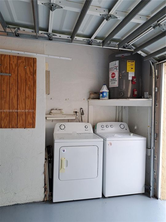 Washer, Dryer and waterheater