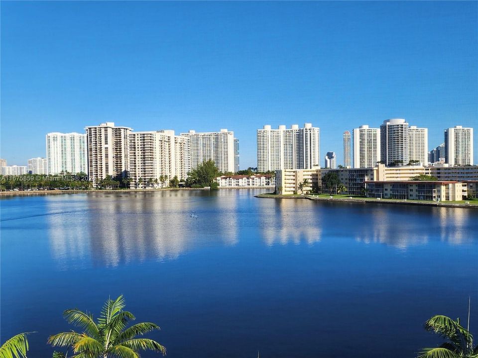 Eastern view of Little Maule Lake from balcony