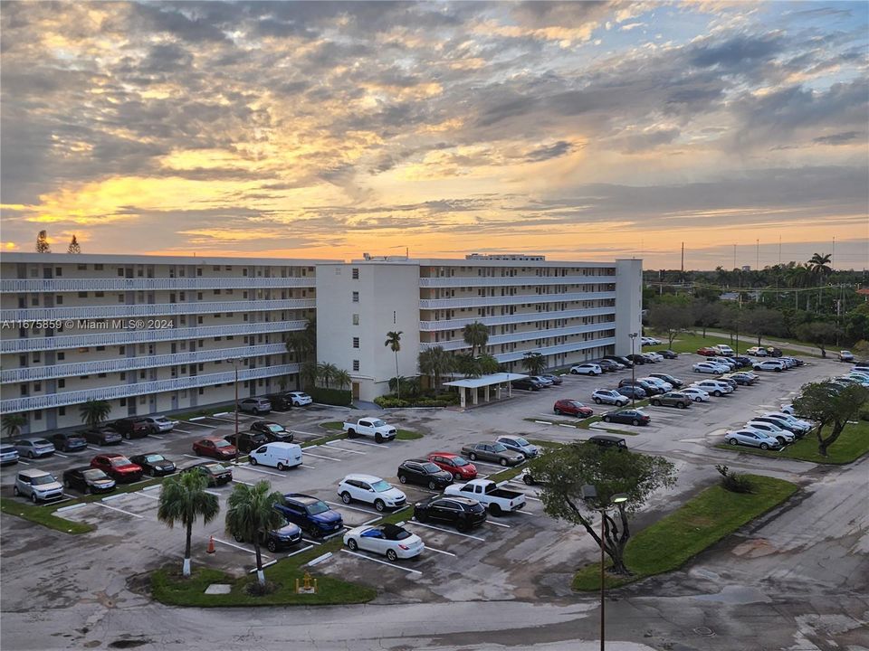 Sunset view from catwalk