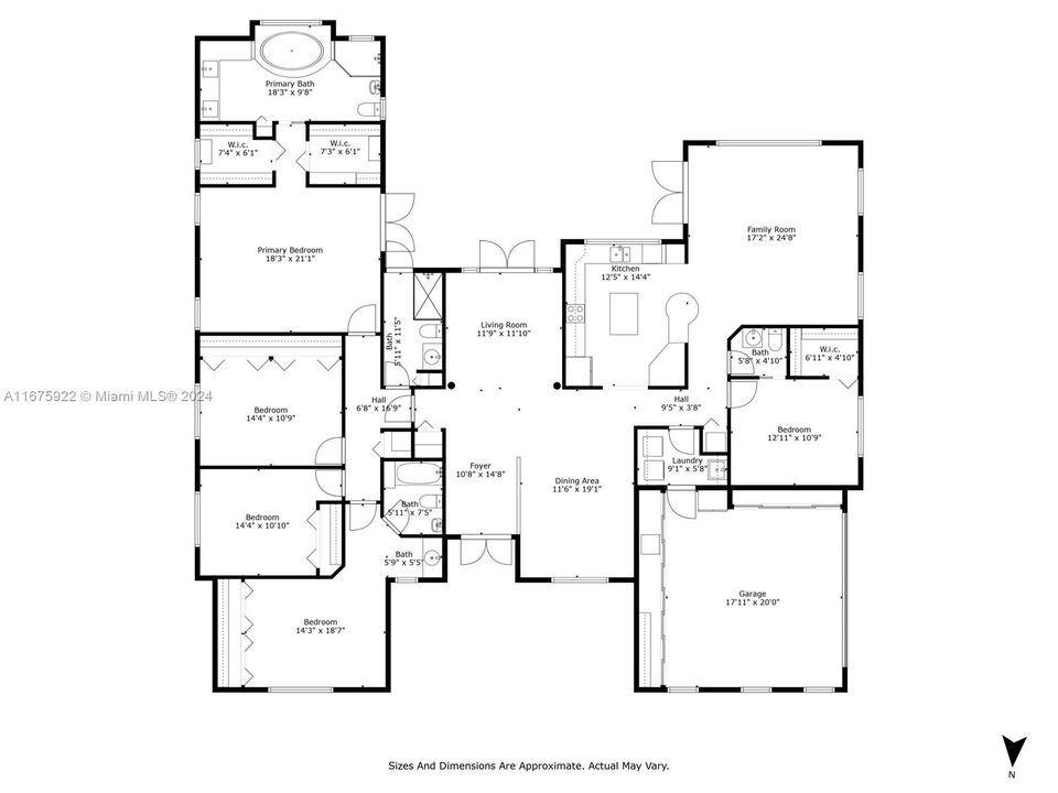 В аренду: $6,900 (5 спален, 3 ванн, 2981 Квадратных фут)