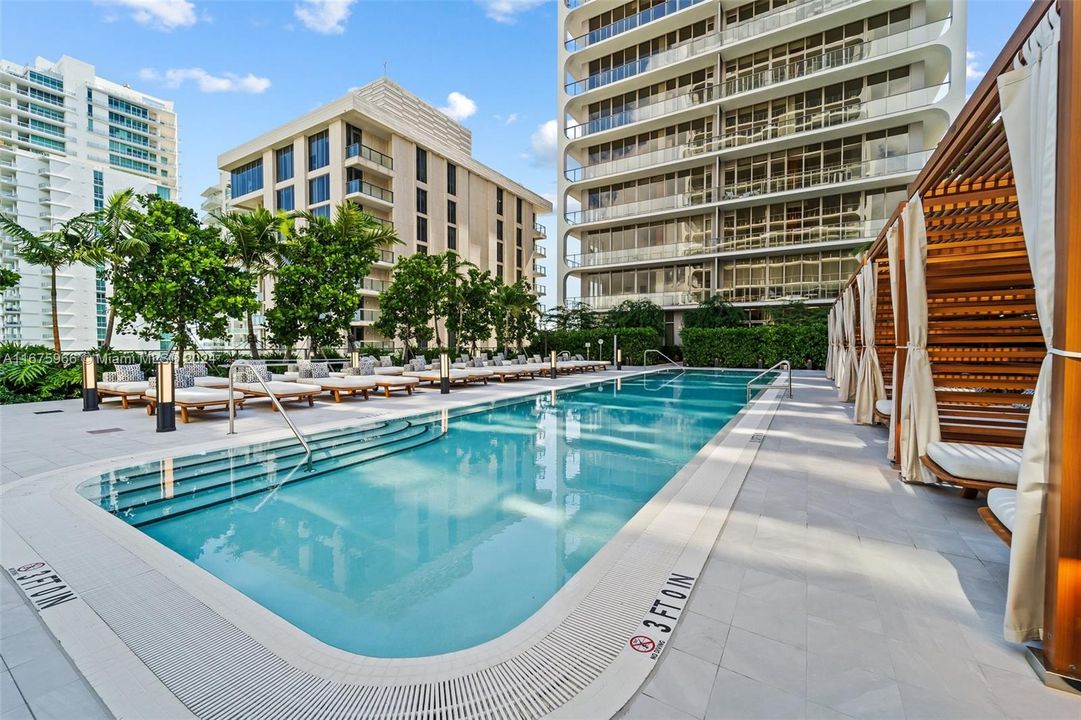 Lap pool for both buildings