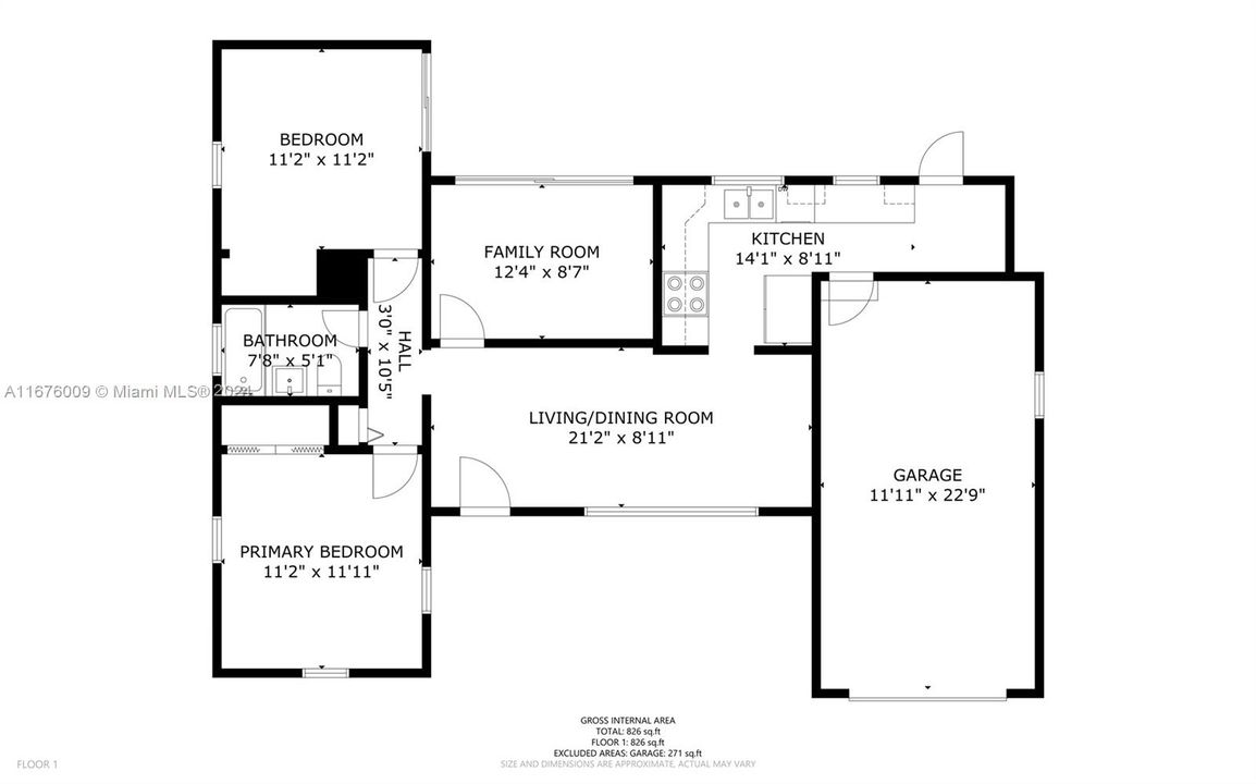 En Venta: $1,799,000 (3 camas, 2 baños, 1110 Pies cuadrados)