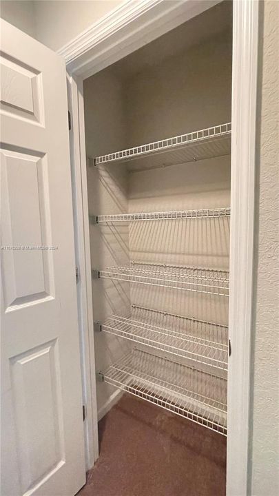 Storage linen closet