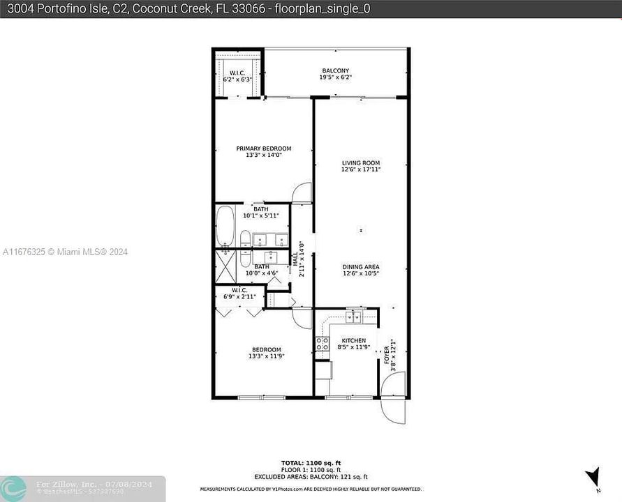 For Sale: $289,700 (2 beds, 2 baths, 1156 Square Feet)