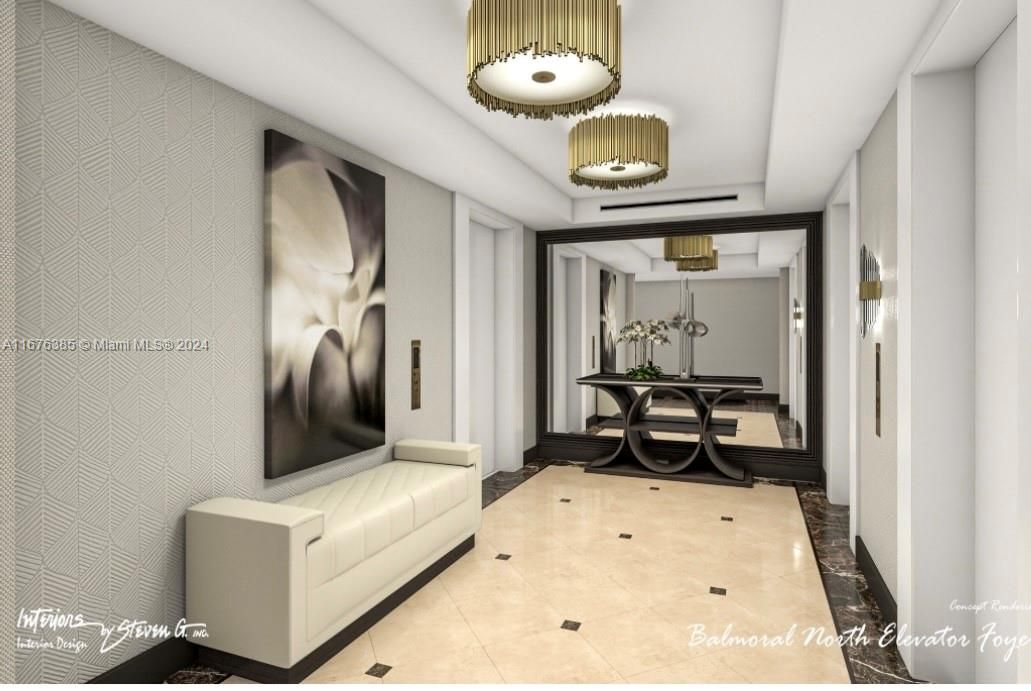 Rendering of Elevator Lobby