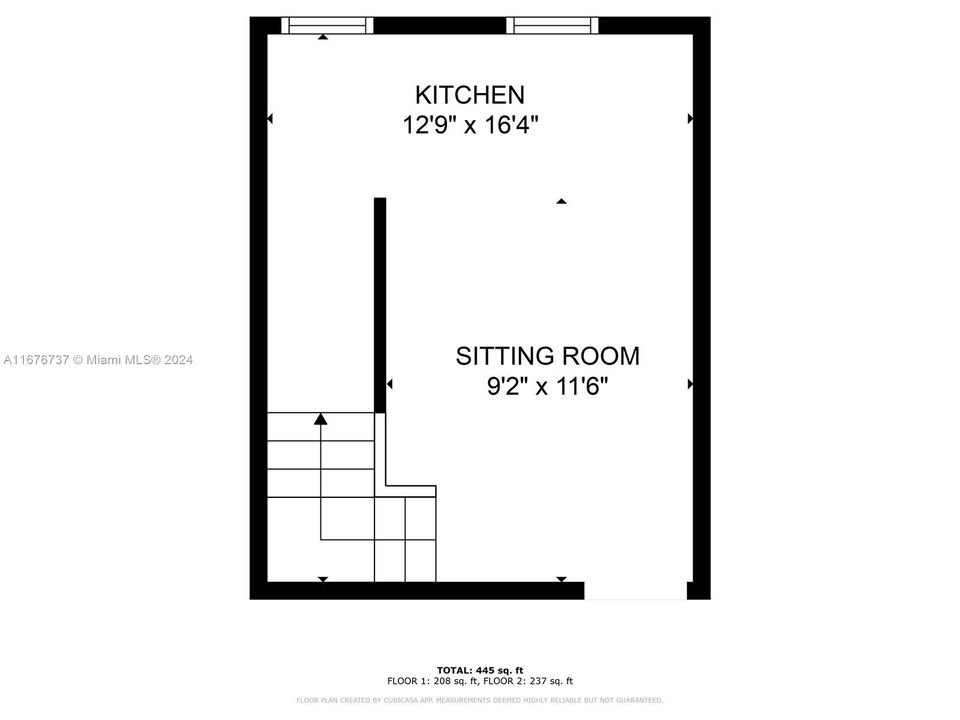 For Sale: $365,000 (1 beds, 1 baths, 511 Square Feet)