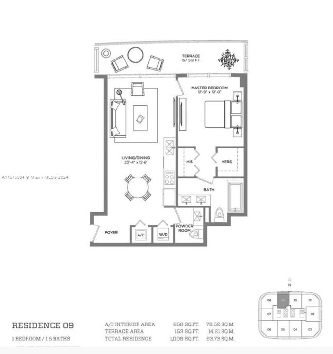 For Sale: $550,000 (1 beds, 1 baths, 684 Square Feet)