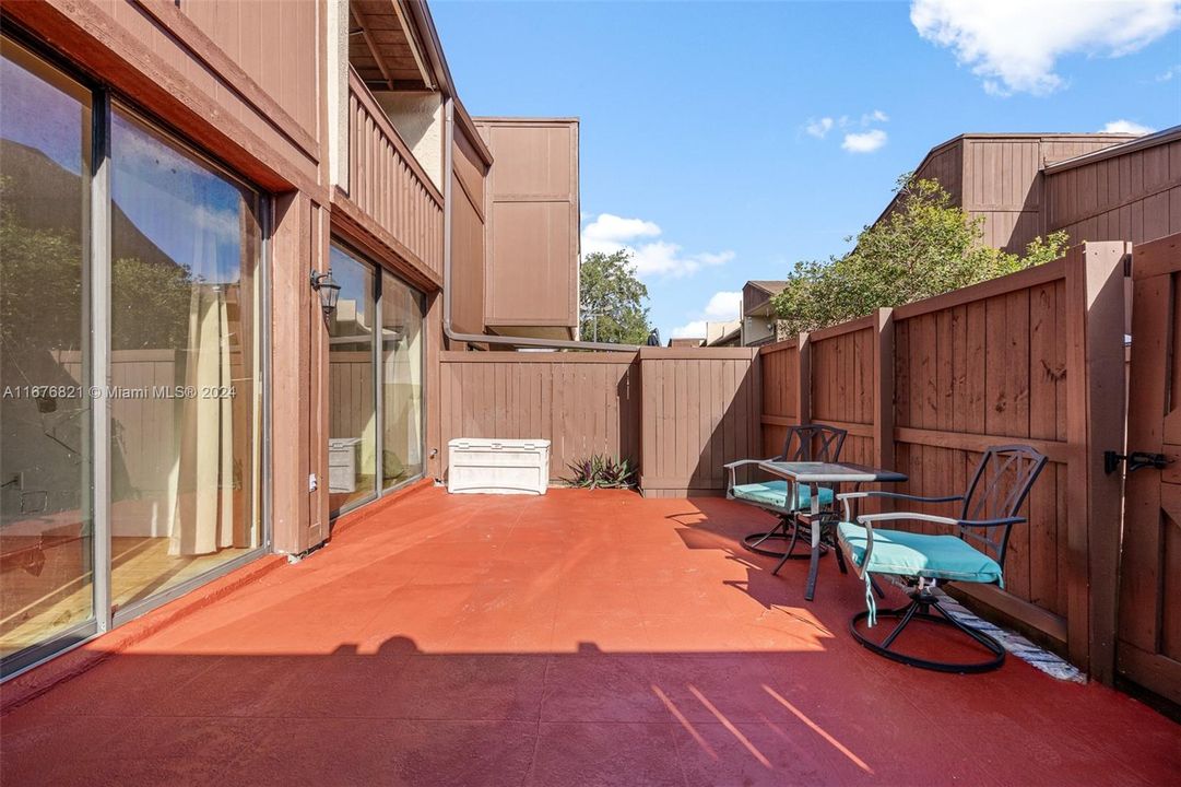 Second view of the back patio.