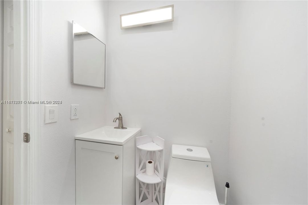 Powder room first floor