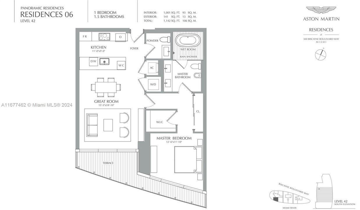 En Venta: $1,900,000 (1 camas, 1 baños, 1001 Pies cuadrados)