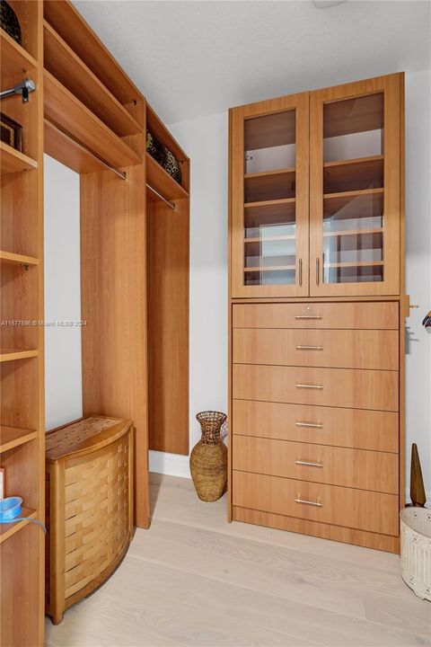 one of many closets in Master Bedroom