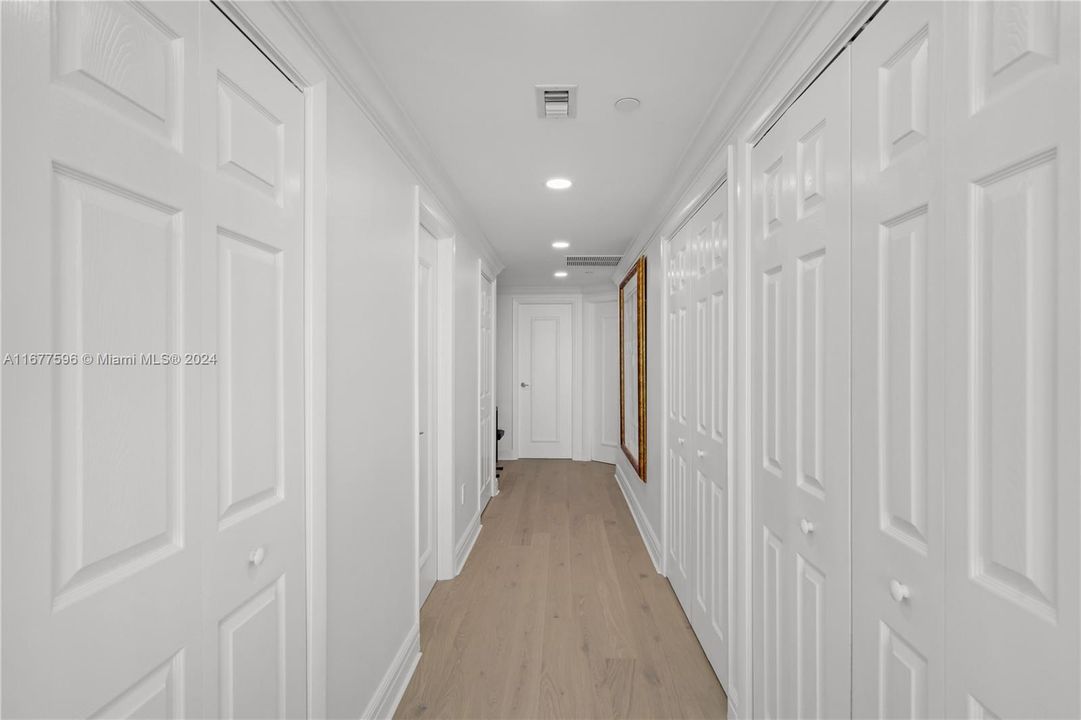 closet hallway into master bath